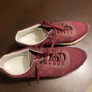 Maroon checkered men’s 10.5 LV shoes